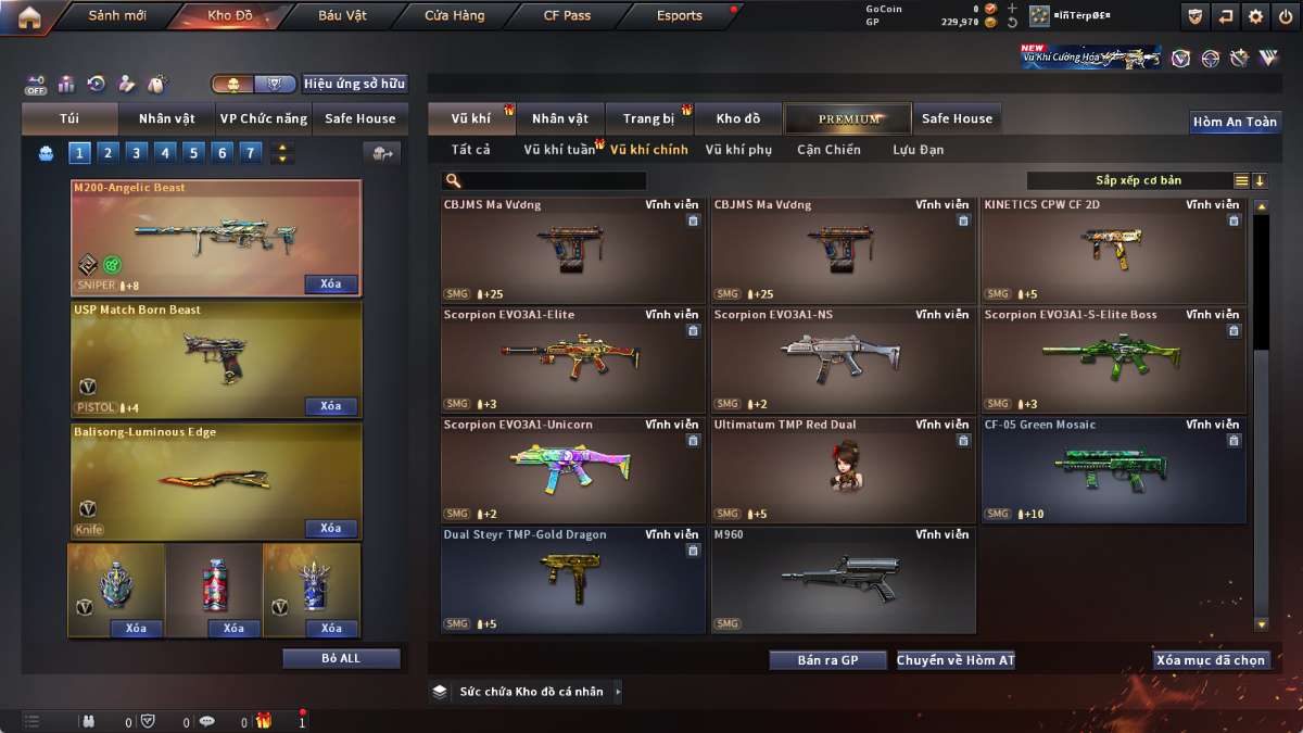 shop acc cf uy tin gia re